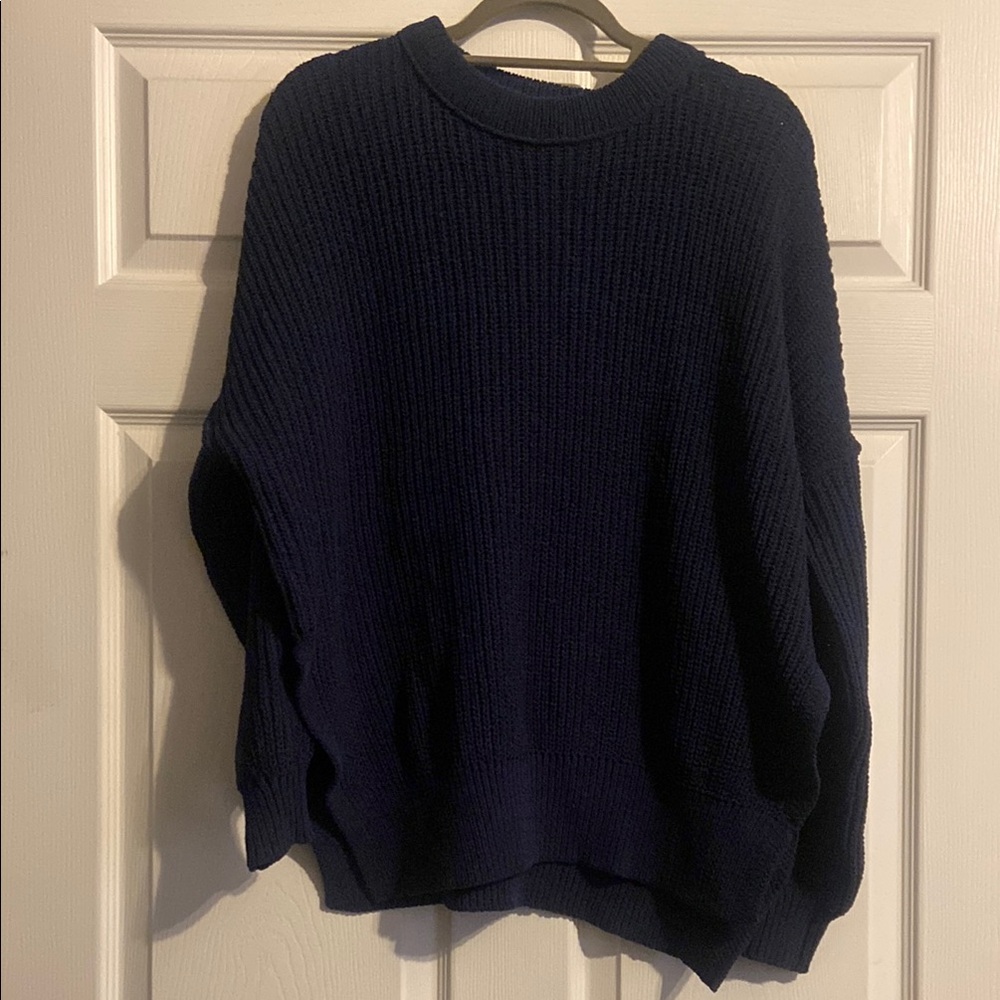 Aerie Navy Oversized Sweater